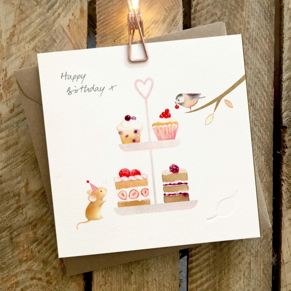 Ginger Betty 14,5x14,5cm Wenskaart - Happy Birthday