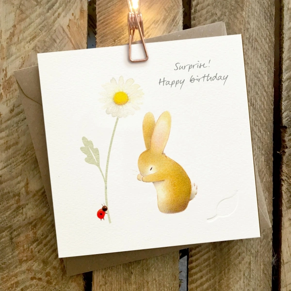 Ginger Betty 14,5x14,5cm Wenskaart - Surprise Happy Birthday