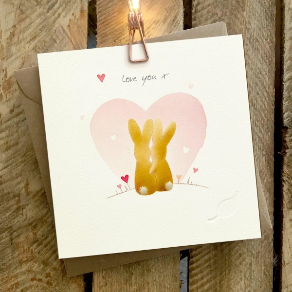 Ginger Betty 14,5x14,5cm Wenskaart - Heart Moon