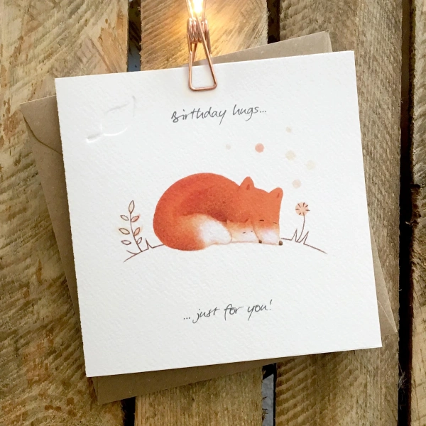 Ginger Betty 14,5x14,5cm Wenskaart - Birthday Hugs