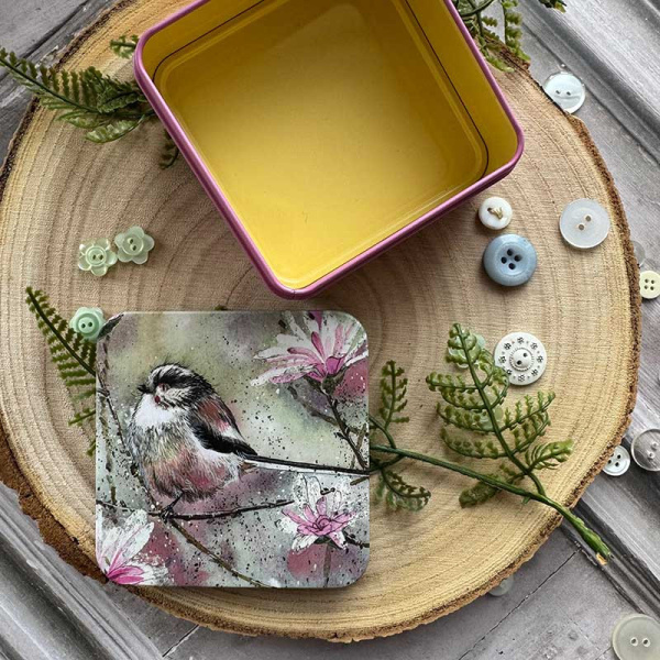 Alex Clark (Square) Blikje - Long Tailed Tit - Afbeelding 2
