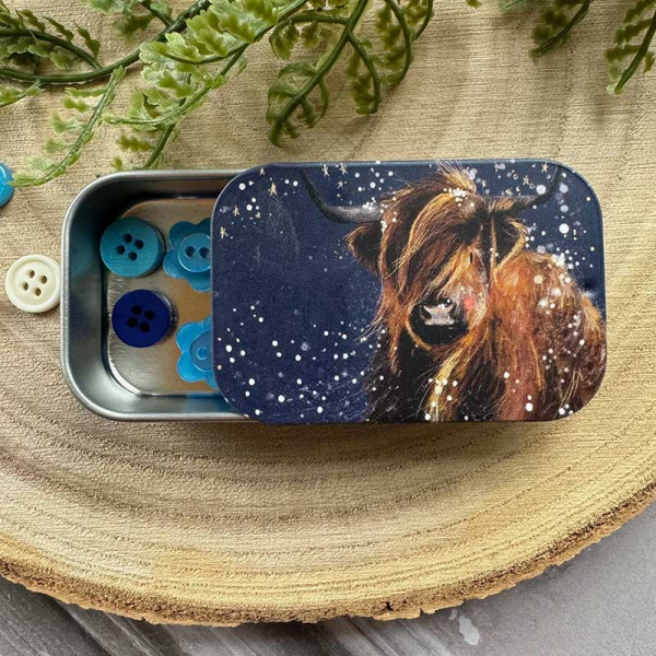 Alex Clark Mini Blikje - Highland Cow - Afbeelding 2