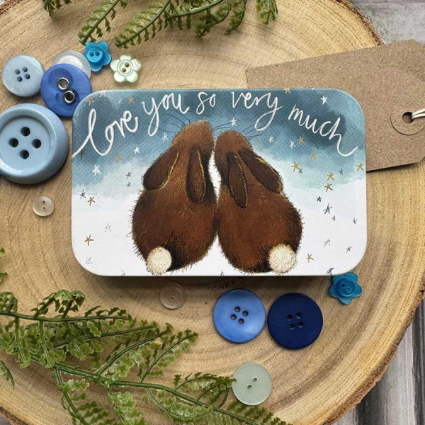 Alex Clark (Rectangle) Blikje - Bunny Love