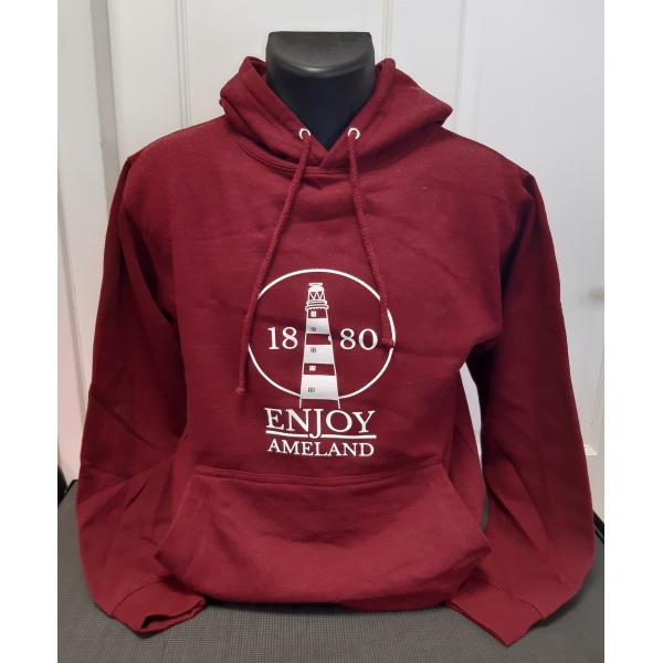 Hoodie Enjoy Ameland - Burgundy Smoke
