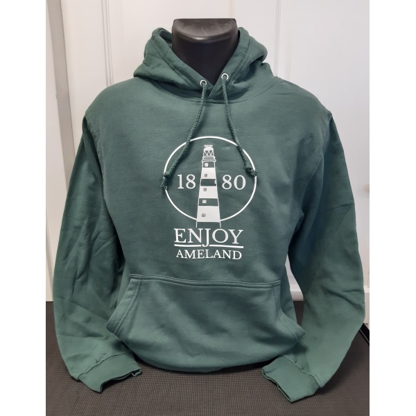 Hoodie Enjoy Ameland - Moss Green