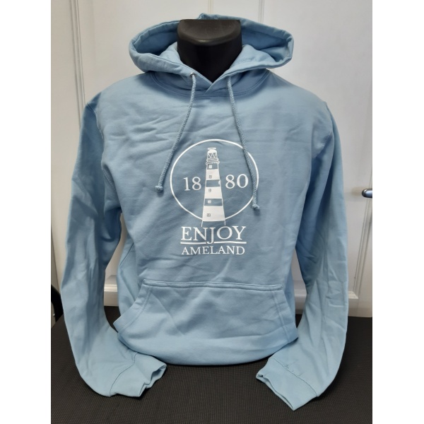 Hoodie Enjoy Ameland - Sky Blue