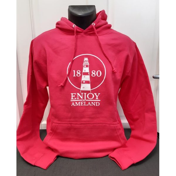 Hoodie Enjoy Ameland - Hot Pink