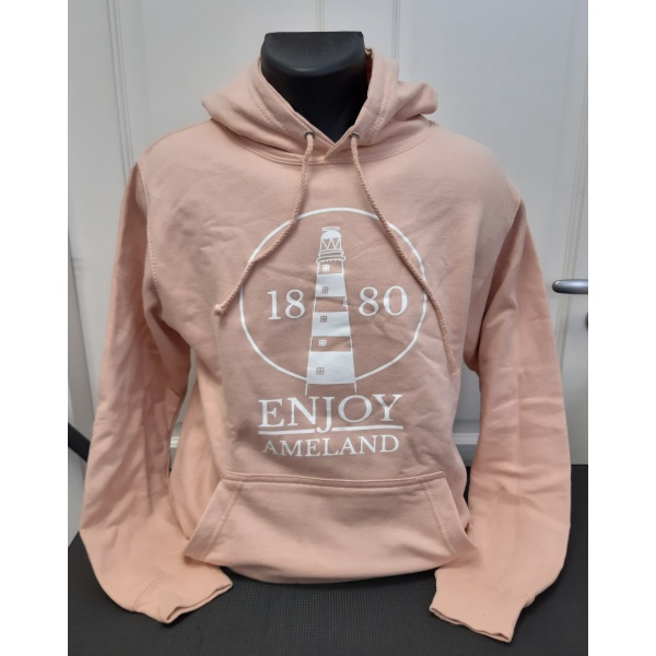 Hoodie Enjoy Ameland - Peach Perfect