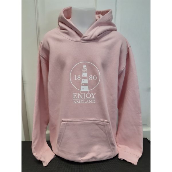 Kinder hoodie Enjoy Ameland - Baby Pink