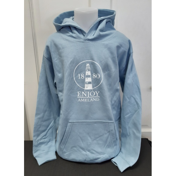 Kinder hoodie Enjoy Ameland - Sky Blue