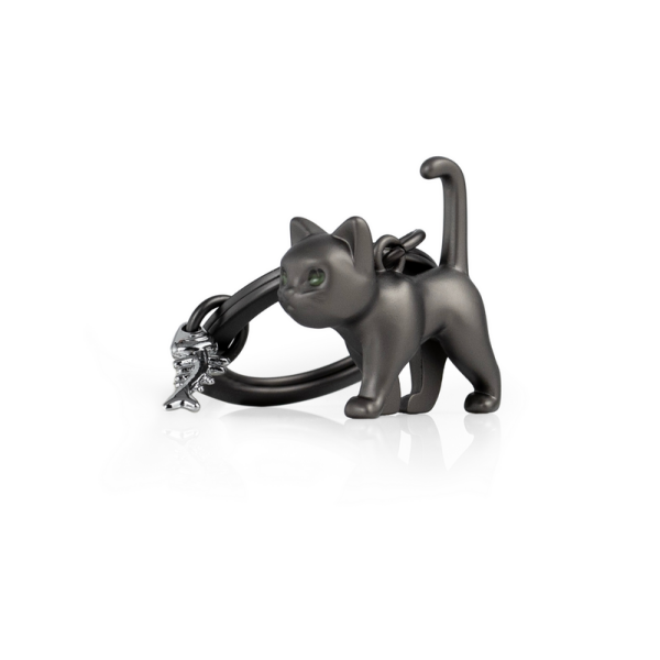Metalmorphose Sleutelhanger - Zwarte kat