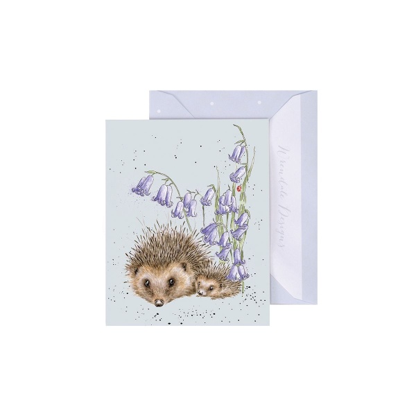 Wrendale Mini Card - Love and Hedgehugs