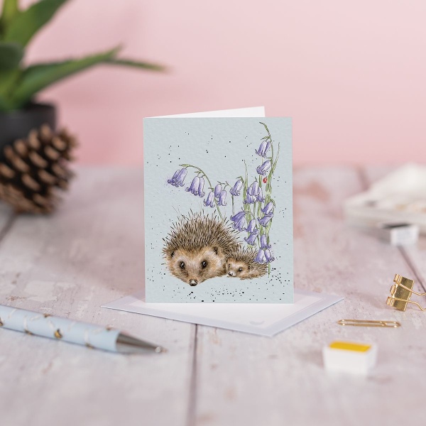 Wrendale Mini Card - Love and Hedgehugs - Afbeelding 2
